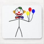 Payaso del palillo tapete de raton