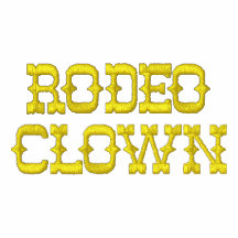 Payaso del rodeo chaquetas bordadas