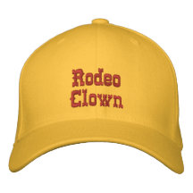Payaso del rodeo gorra bordada