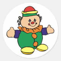 Payaso feliz etiquetas  