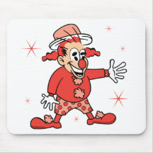 Payaso rojo alfombrillas de raton
