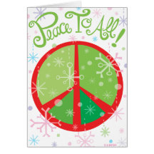 Paz a toda la tarjeta del día de fiesta - modifica