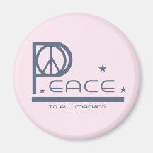 Paz a todas las camisetas y regalos de la humanida imán de nevera