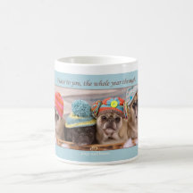 Paz a usted taza del barro amasado del invierno po
