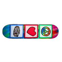 Paz, amor, Boombox Monopatín Personalizado