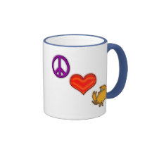 PAZ - AMOR - CANGREJOS TAZA DE CAFÉ