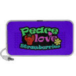 Paz, amor, fresas iPhone altavoz