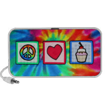 Paz, amor, magdalenas laptop altavoz