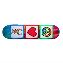 Paz, amor, monos patín personalizado