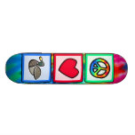 Paz, amor, patos tabla de skate