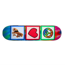 Paz, amor, perros de afloramiento patin