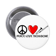 Paz, amor, Trombone Pins