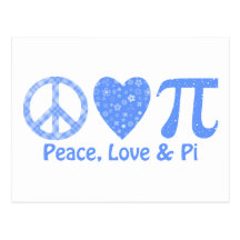 Paz, amor y azules del pi tarjetas postales