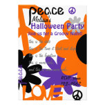 Paz, amor y Halloween Invitación
