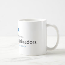 Paz, amor y Labradors Taza De Café