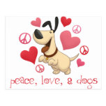 Paz, amor, y perros postales