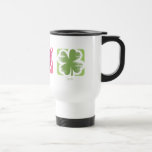 Paz, amor y taza irlandesa del viaje de la suerte  tazas