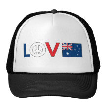 Paz Australia del amor Gorros