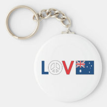Paz Australia del amor Llaveros