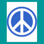 paz azul tarjetas postales