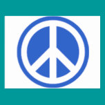 paz azul tarjetas postales