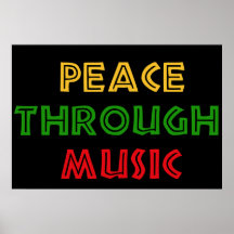 Paz con música impresiones