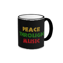 Paz con música taza