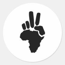 Paz de África Etiqueta Redonda