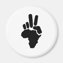 Paz de África Imán Para Frigorífico