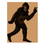 Paz de Bigfoot Tarjeta Postal