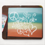Paz del arte + Amor Mousepad