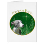 Paz del galgo italiano tarjeton