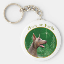 Paz del Pinscher del Doberman (Isabel) Llavero Personalizado