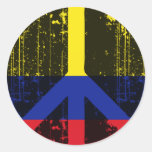 Paz en Colombia Etiquetas Redondas