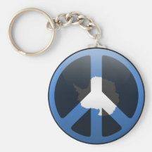 Paz en la Antártida Llavero Personalizado