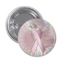 Paz en las alas angelicales RibbonButton-Cust. ros Pins