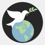 Paz en los pegatinas de la tierra