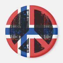 Paz en Noruega Imanes