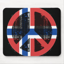Paz en Noruega Tapetes De Ratones