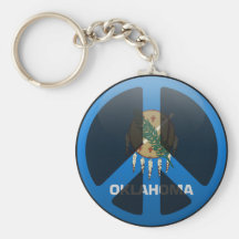 Paz en Oklahoma Llavero Personalizado