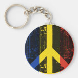 Paz en Rumania Llaveros
