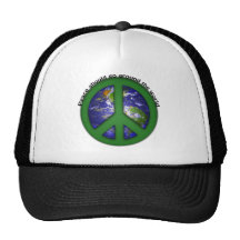 Paz en todo el mundo gorras
