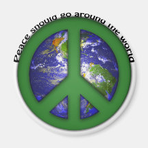 Paz en todo el mundo imanes para frigoríficos