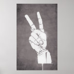Paz (Grunge) - impresión del arte Posters