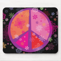 Paz MOUSEPAD de la tarjeta del día de San Valentín