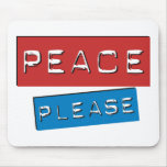 Paz por favor tapetes de ratón