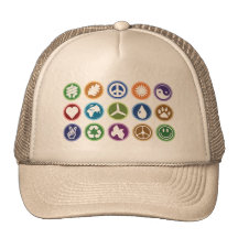 Paz/símbolos de Eco Gorros