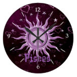 Paz Sun Piscis Relojes De Pared