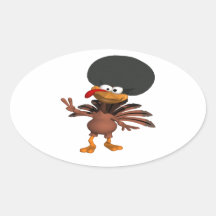 Paz Turquía Pegatina Ovaladas Personalizadas