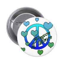 Paz y amor pins
